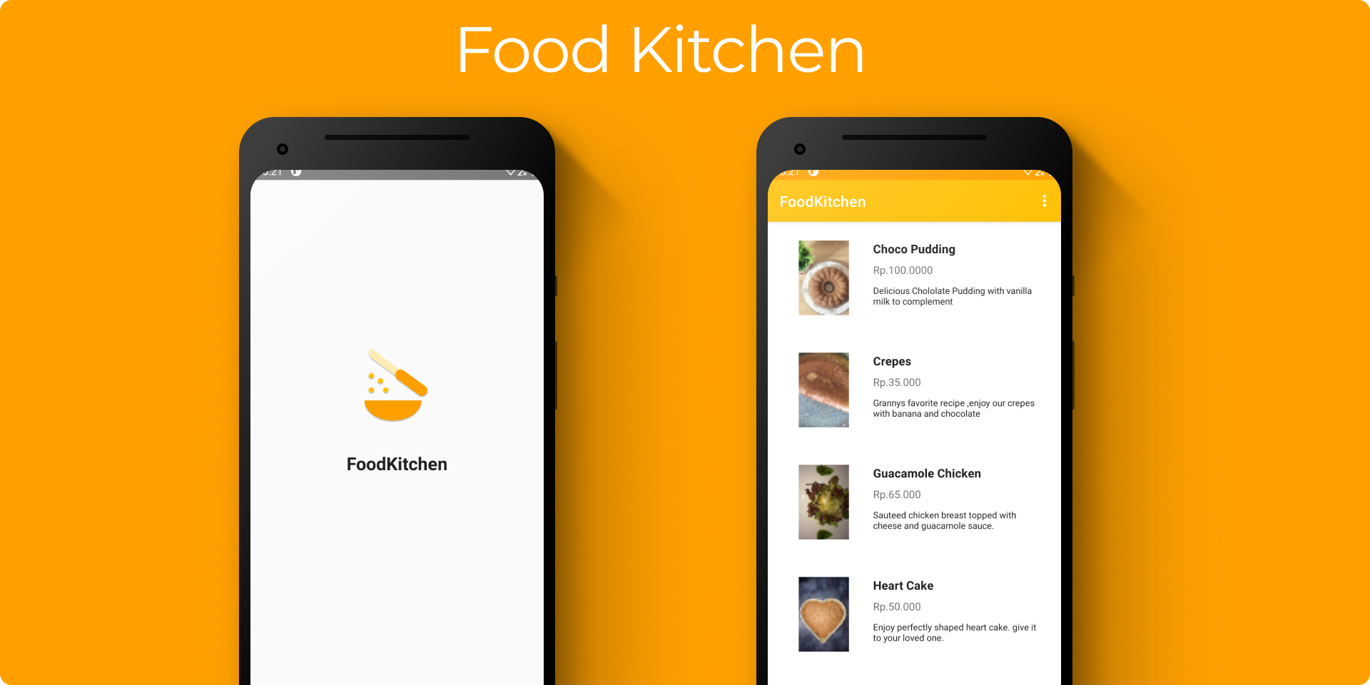 Food Kitchen android apps muhamad irsyad rafi sudirjo